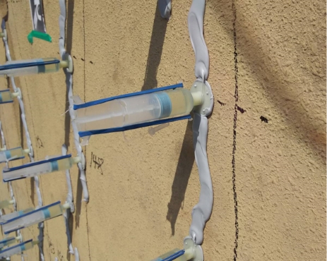 エポキシ樹脂注入工事写真1